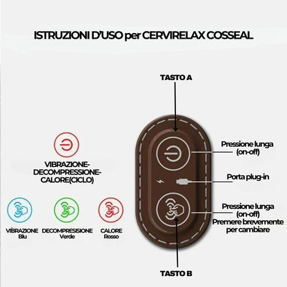 istruzioni per 
CerviRelax Cosseal | Massaggiatore per Cervicale
